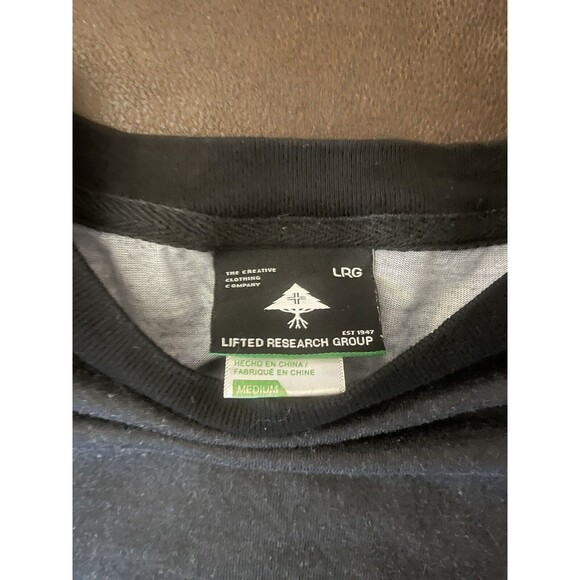 Lifted Research Group Men's Sz Medium Black Faded HOT Paradise Flamingos T-Shirt - Picture 4 of 5